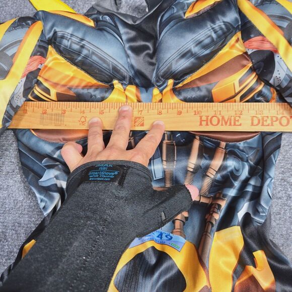 Transformers Bumblebee Costume Mask & Jumpsuit Size M (7-8) No Helmet - Picture 9 of 14